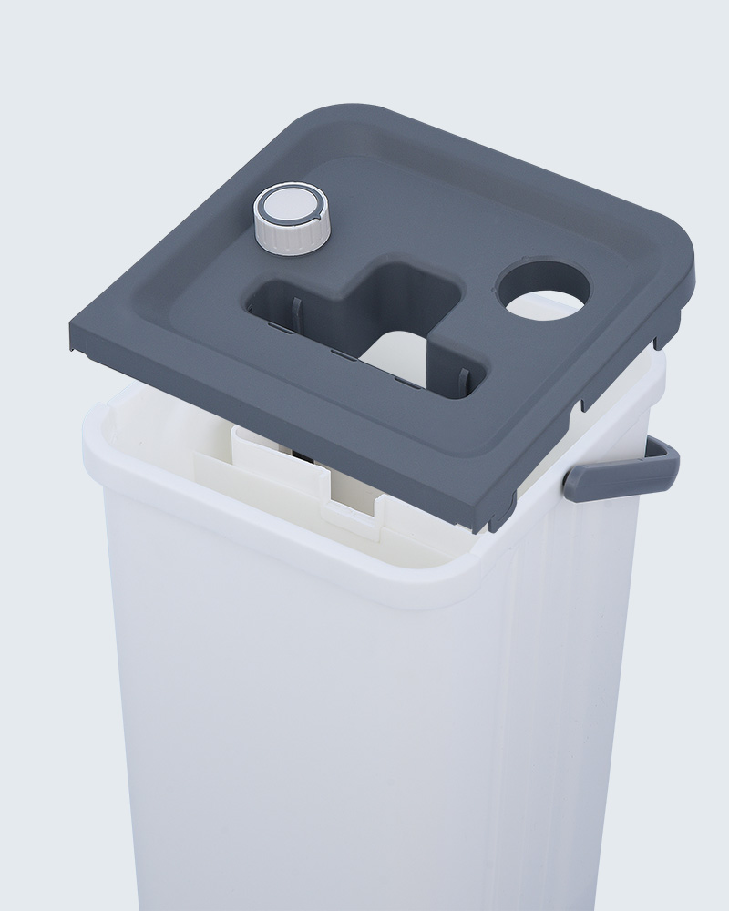 مجموعة دلو ممسحة لفصل المياه النظيفة والقذرة