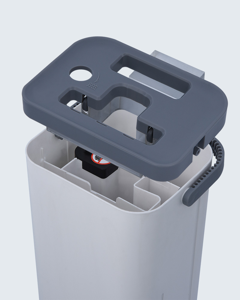 مجموعة دلو ممسحة مسطحة صغيرة للاستخدام الرطب والجاف