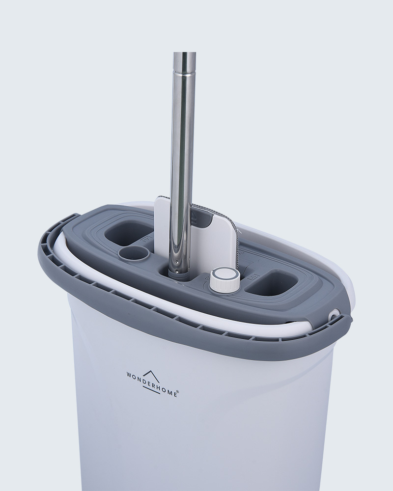 مجموعة دلو ممسحة ممسحة لفصل المياه المتسخة ذات منطقة مزدوجة وتحكم مزدوج من Mopx